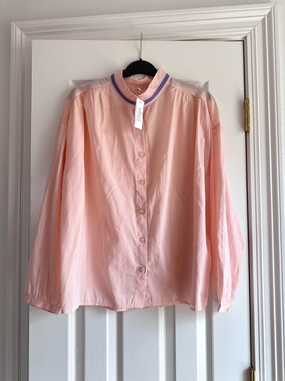Sundry Pink Button Down Shirt Size 2 NWT
